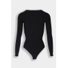 Alaïa - Body noir cotélé