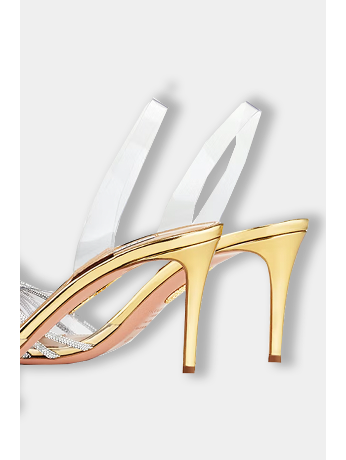 AQUAZZURA - Gatsby Sling 75