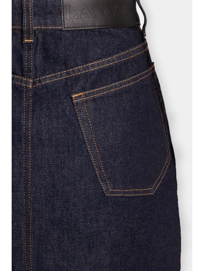 Lanvin - Jupe en denim brut