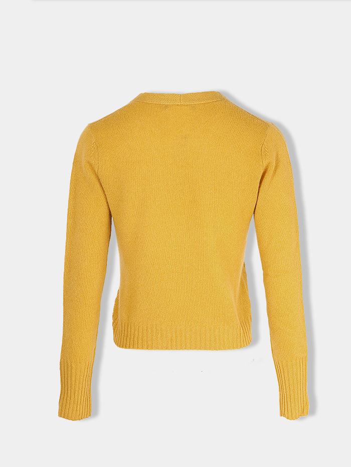 Pull cachemire jaune - Mario - MAX MARA - Pull femme chic