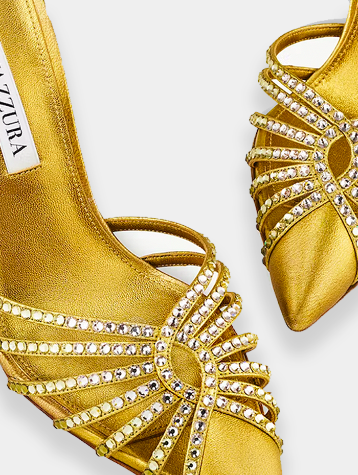 Aquazzura - mules flow crystal