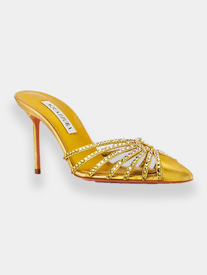 Aquazzura - mules flow crystal