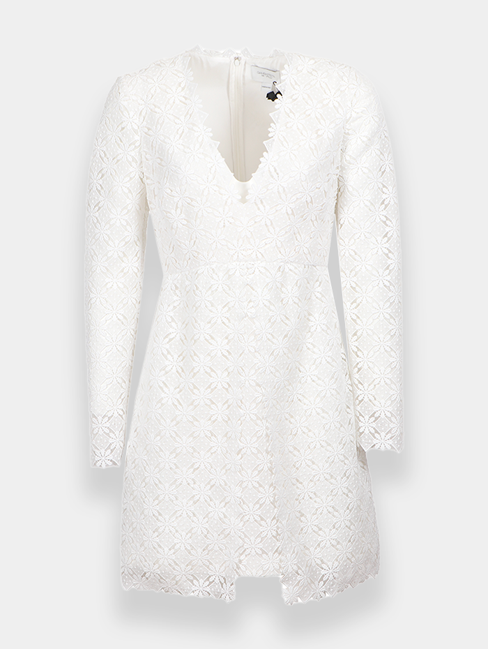 Boutique Pearl - GIAMBATTISTA VALLI Robe blanche en dentelle