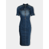Sportmax - Robe longue en jean
