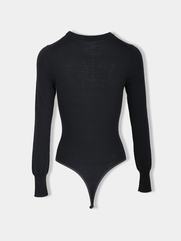 Alaïa - Body noir en coton