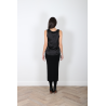S MAX MARA - Top noir satiné