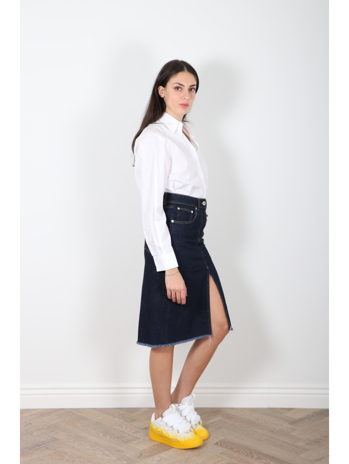Lanvin - Jupe en denim brut