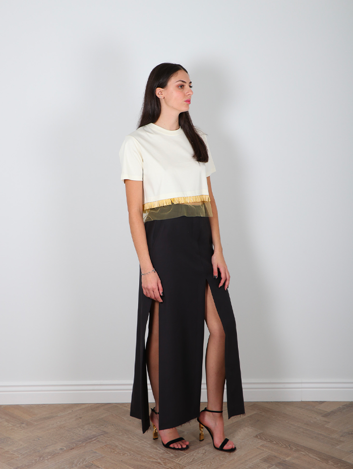 LANVIN - JUPE FENDU