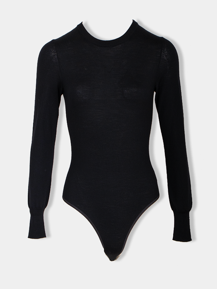 Alaïa - Body noir en coton
