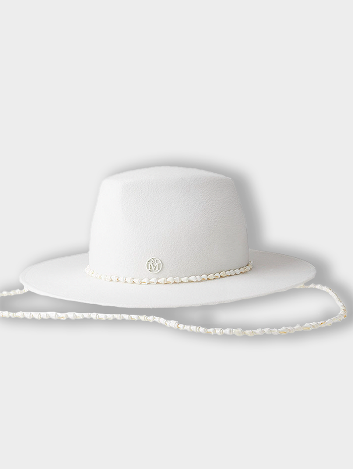 Maison Michel - Chapeau Kyra chaine coquillage