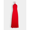 Robe longue en satin
