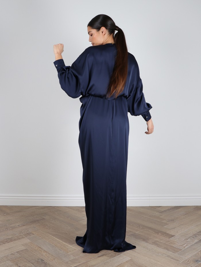 Robe longue kaftan navy - Maison Rabih Kayrouz - Mademoiselle Pearl