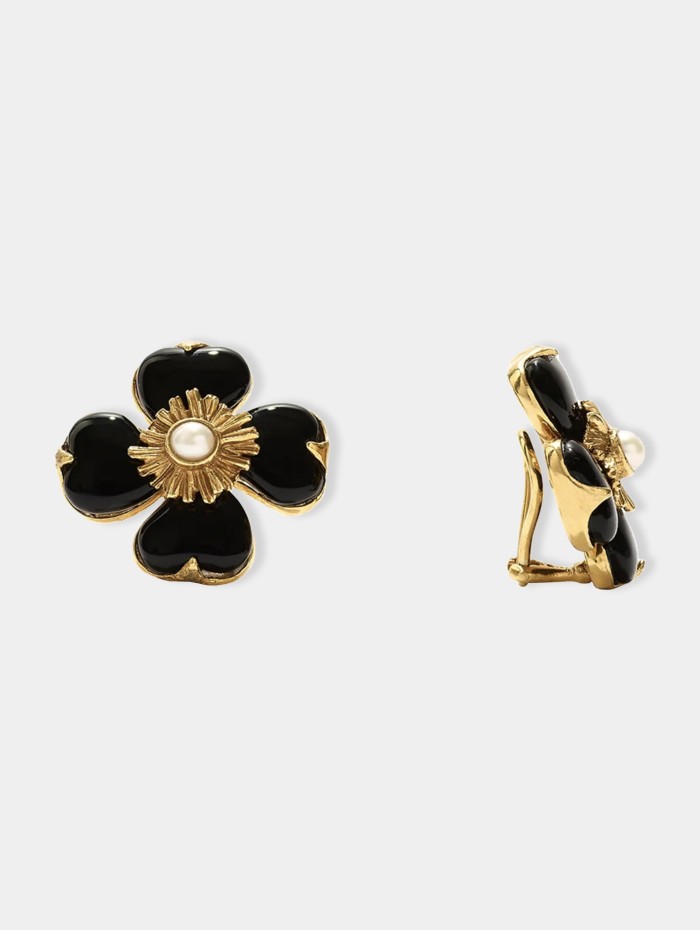 Goossens - Boucles d'oreilles trèfles