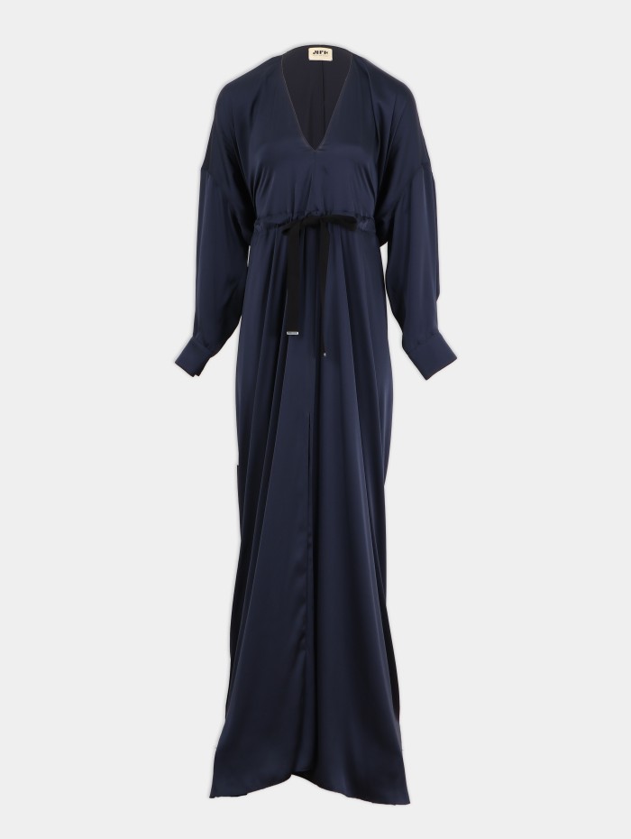Robe longue kaftan navy - Maison Rabih Kayrouz - Mademoiselle Pearl