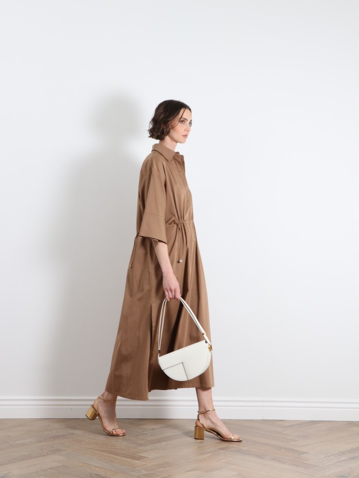 EULALIA  ROBE CHEMISE COGNAC