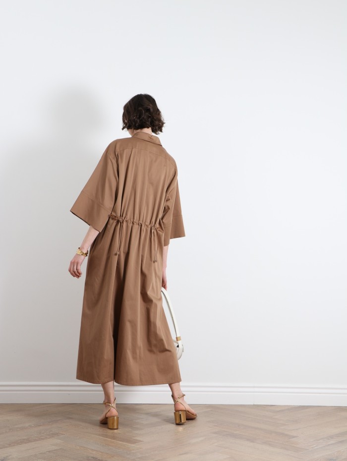 EULALIA  ROBE CHEMISE COGNAC