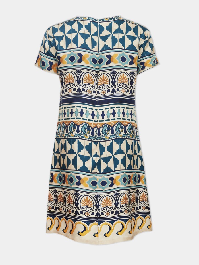 DOUBLE J - MINI SWING DRESS COULEUR FONCE