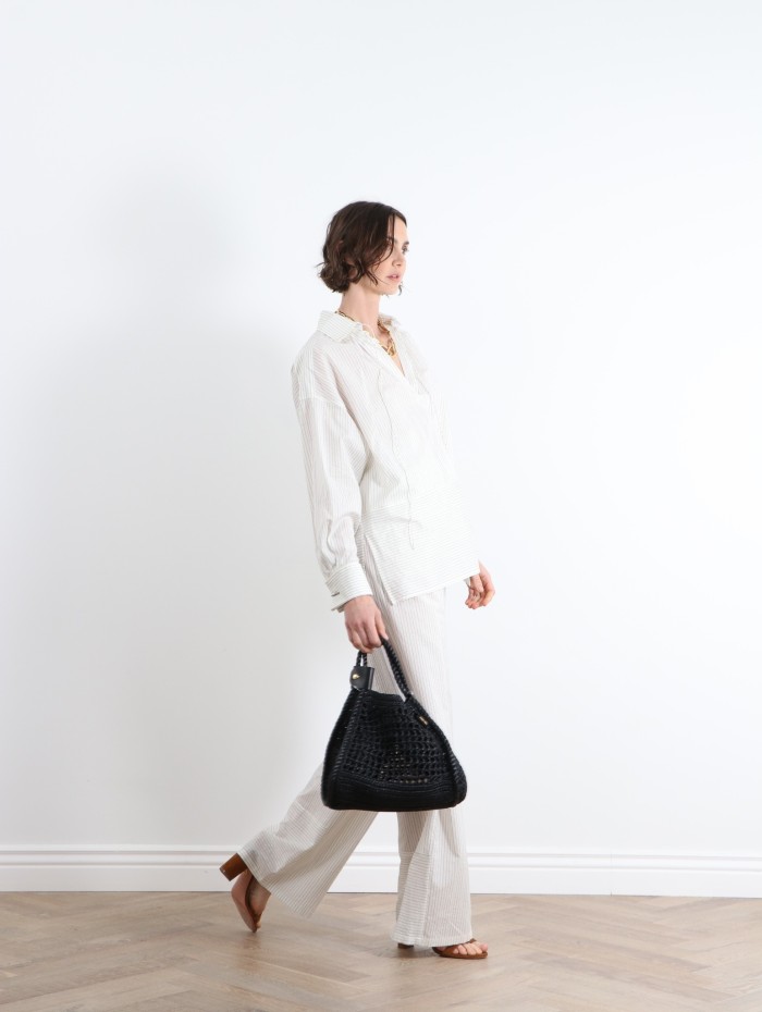 Mademoiselle Pearl - Pantalon rayé MaxMara