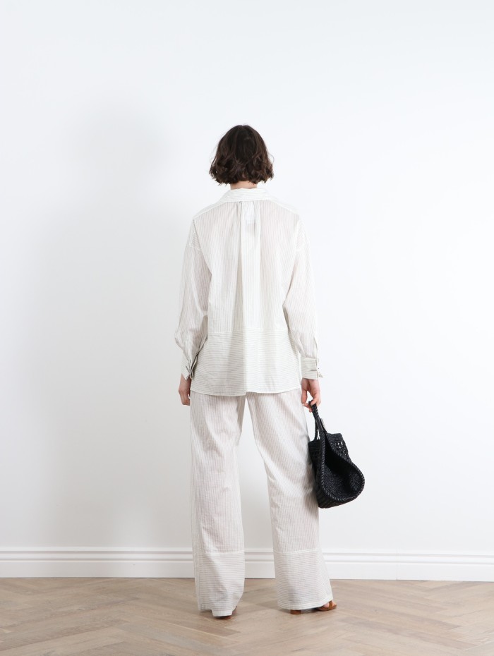 Mademoiselle Pearl - Pantalon rayé MaxMara
