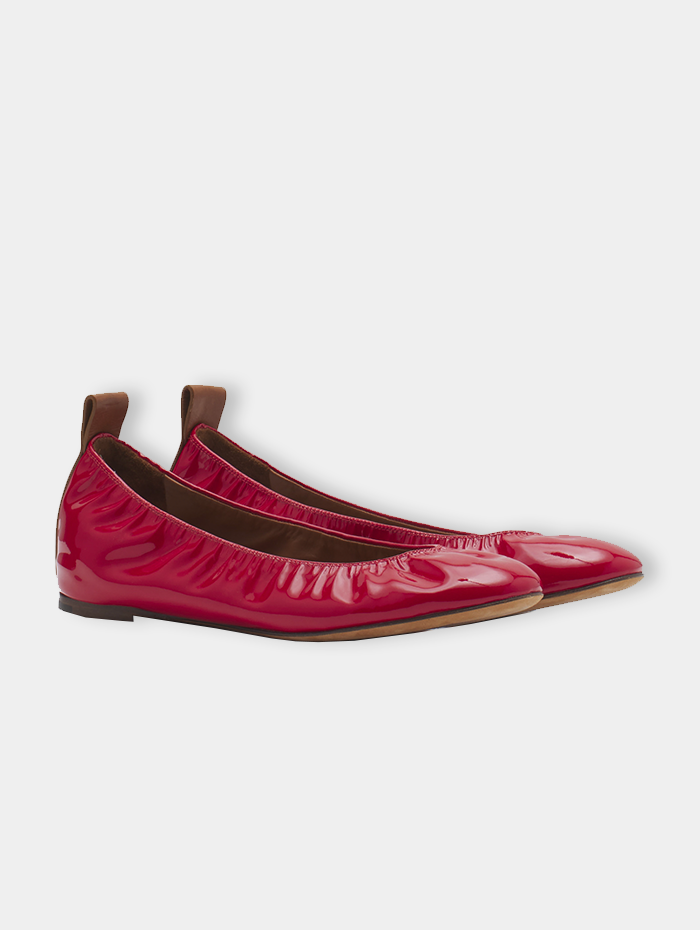 Mademoiselle Pearl - BALLERINES VERNIS ROUGE