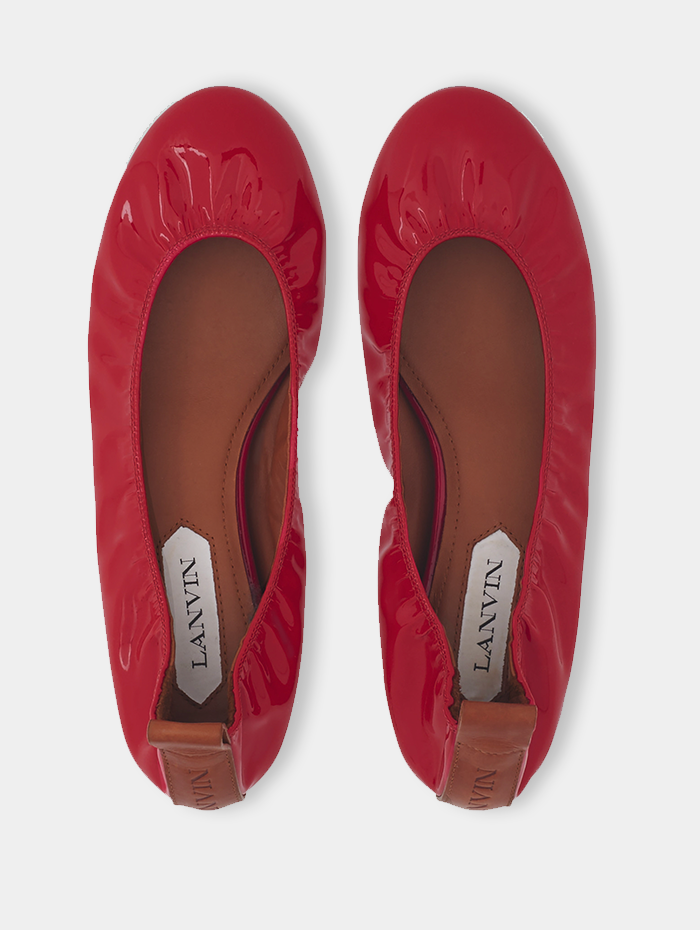 Mademoiselle Pearl - BALLERINES VERNIS ROUGE
