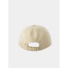 CASQUETTE BEIGE LOGO BLANC