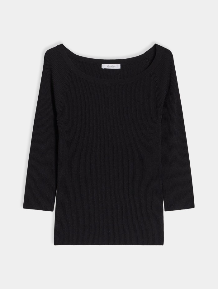 Max Mara - Pull fin noir