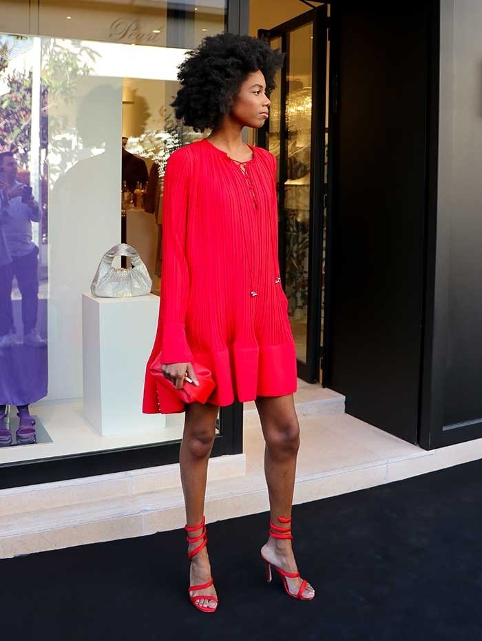 Mademoiselle Pearl - Robe rouge Lanvin