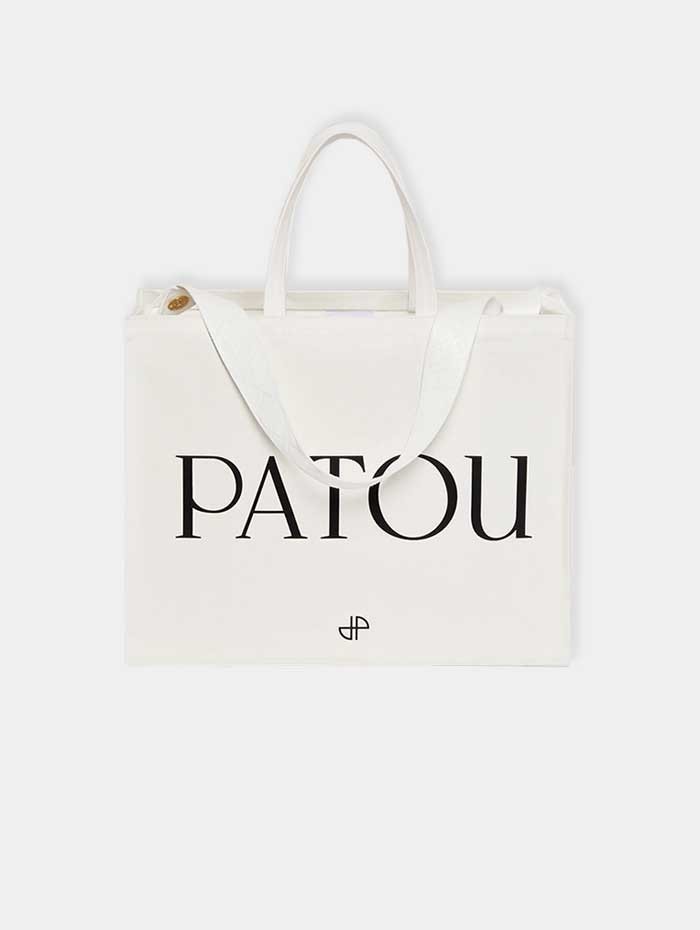 PATOU - Cabas Patou en coton bio - LUXURY BAG