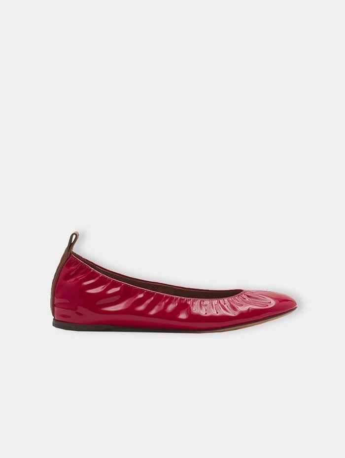Mademoiselle Pearl - BALLERINES VERNIS ROUGE