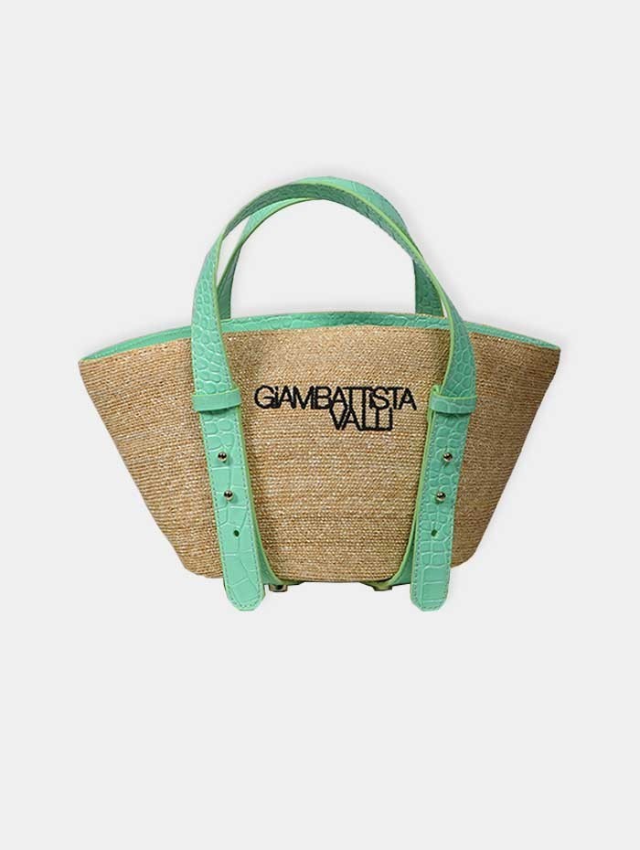 Boutique Pearl - GIAMBATTISTA VALLI Sac panier en paille