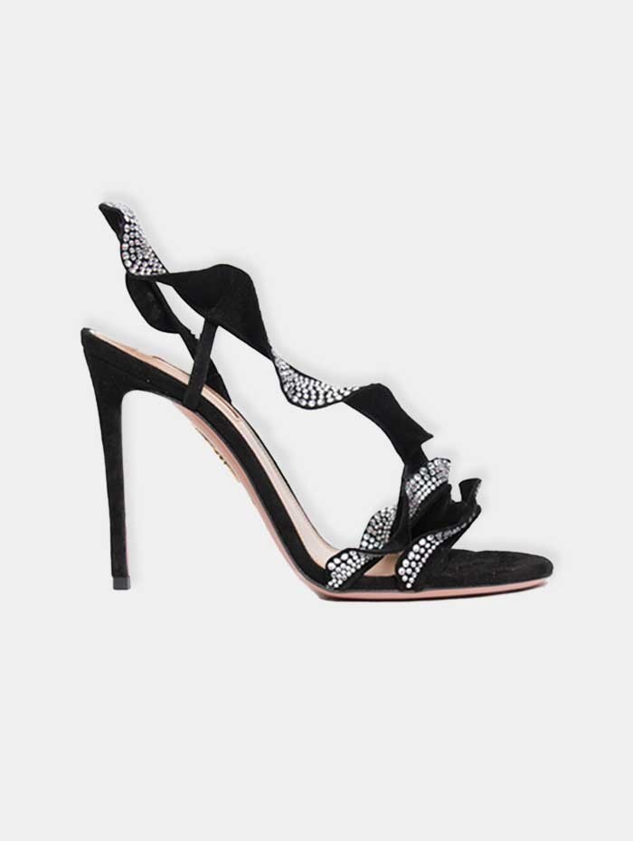 Mademoiselle Pearl - AQUAZZURA Sandales à volants