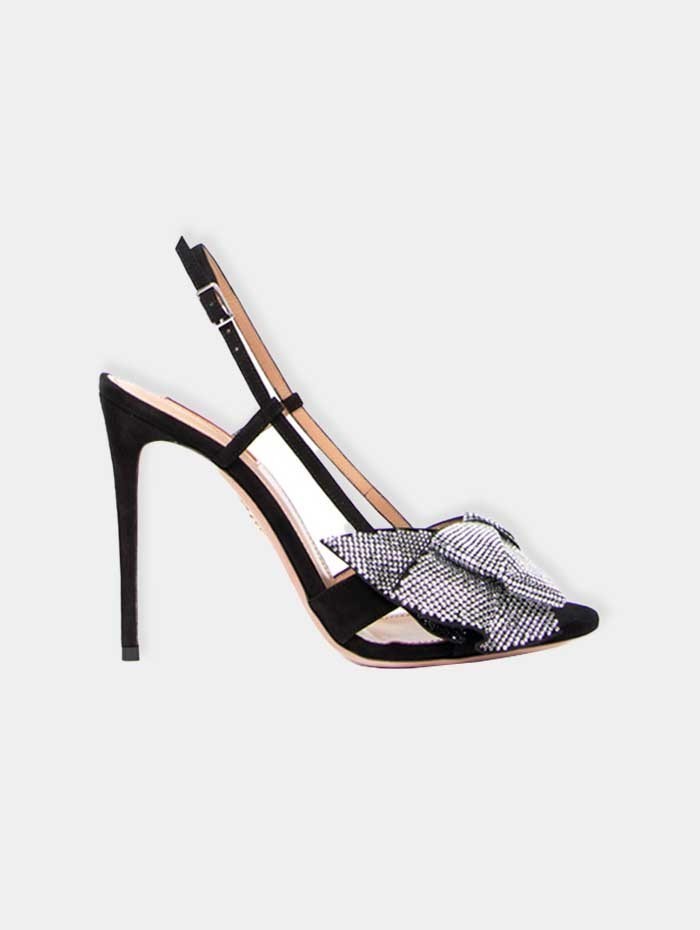 Boutique Pearl - AQUAZZURA Sandales ornées de cristaux