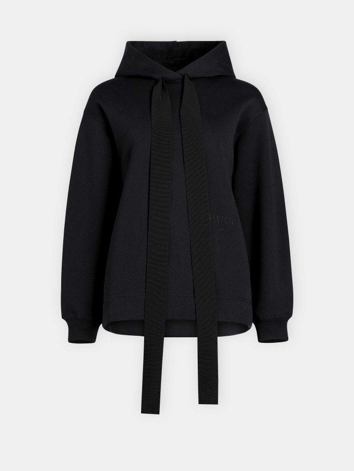 Sweat noir à capuche - PATOU - Mademoiselle Pearl