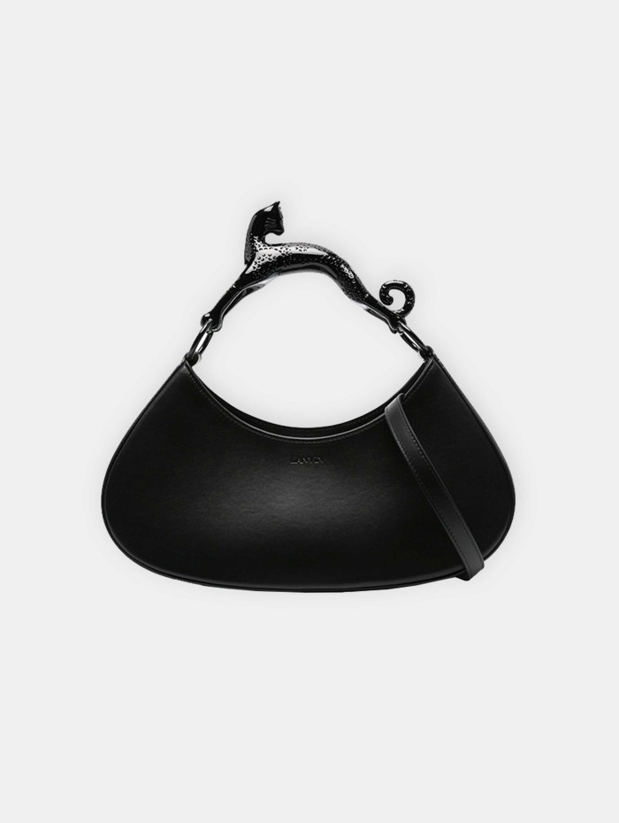 SAC HOBO LARGE AVEC POIGNE CAT NOIR