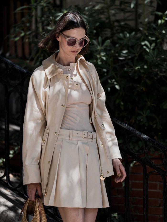 Jupe courte beige - Patou - Mademoiselle Pearl