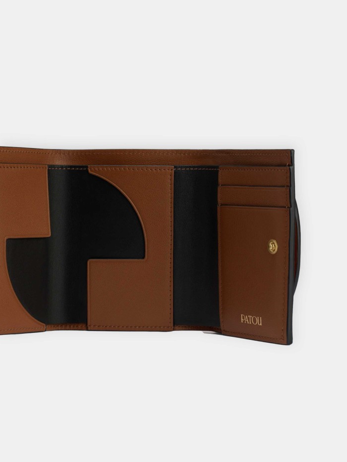 Porte feuille marron femme - Patou - Mademoiselle Pearl