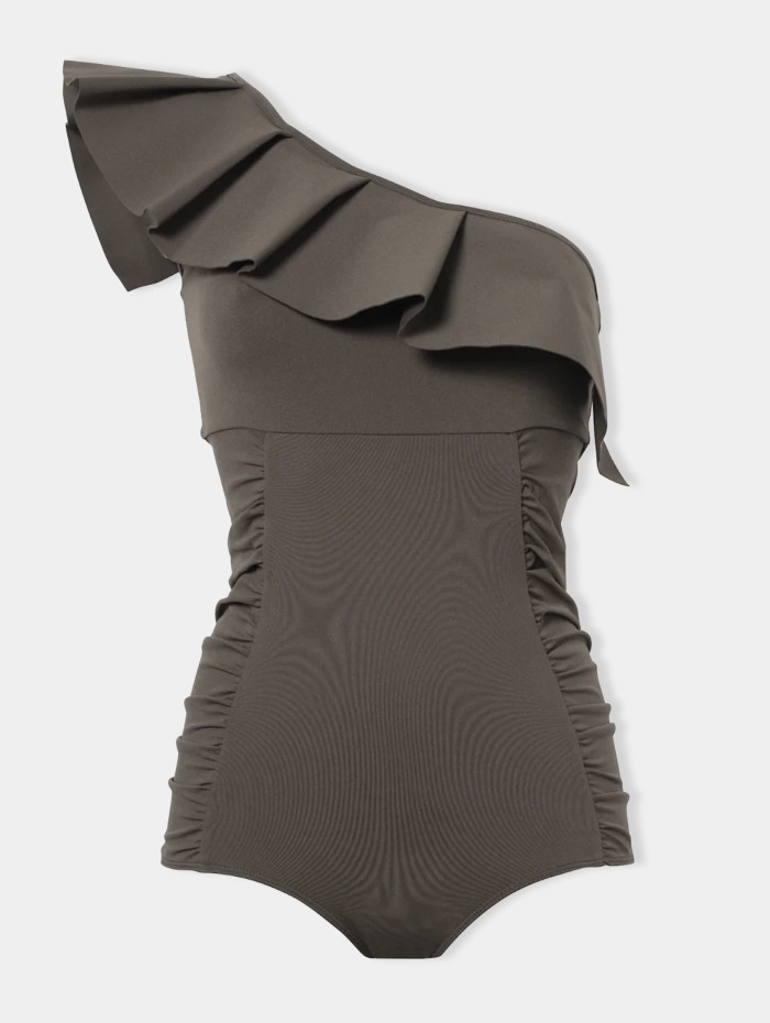 Maillot de bain une pièce taupe Orsay - Maio - Mademoiselle Pearl