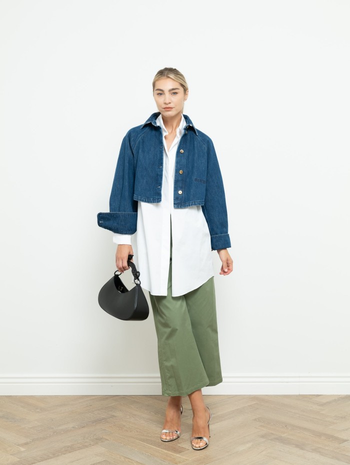 Pantalon en coton kaki - Staud - Mademoiselle Pearl
