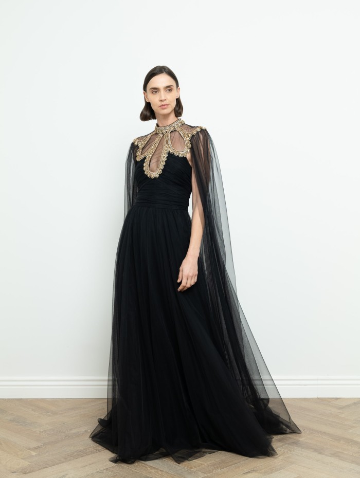 Boutique Pearl - ZUHAIR MURAD Robe d'exception en soie et bijoux br...