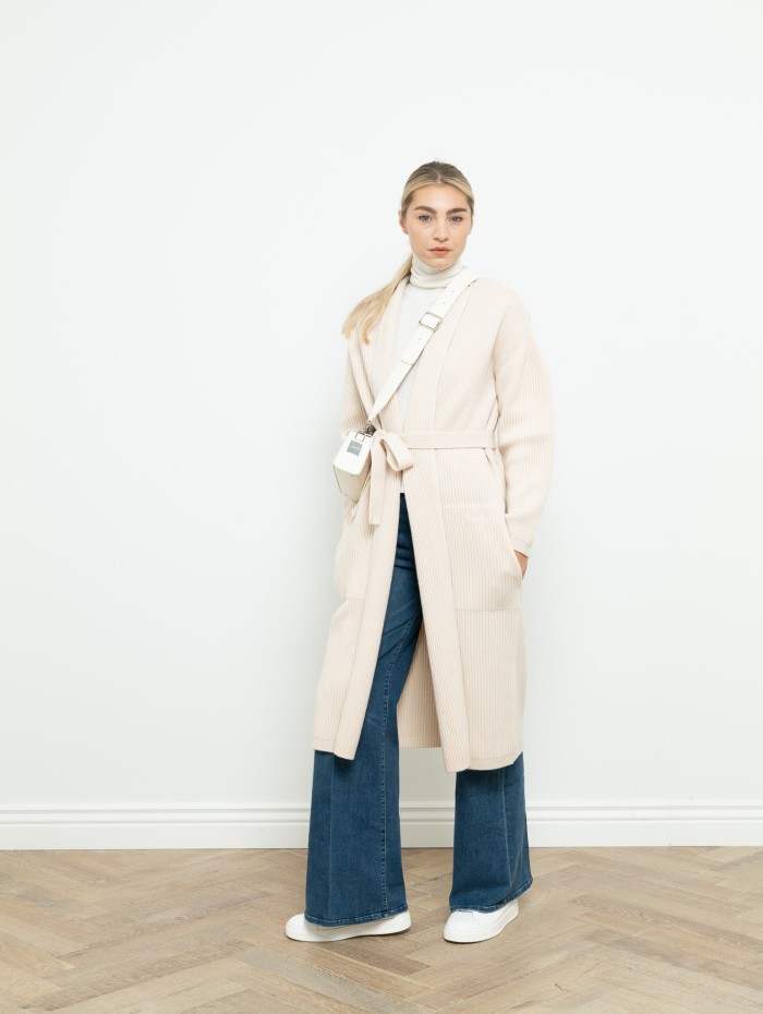 Long cardigan en laine - Max Mara Studio - Mademoiselle Pearl