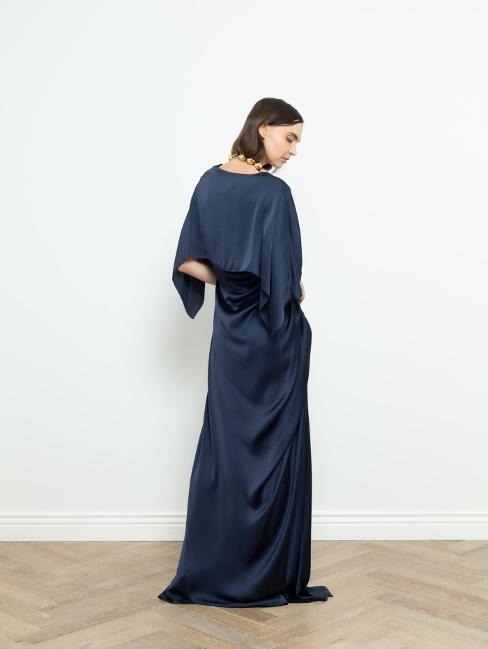 Robe longue bleu marine - Maison Rabih Kayrouz - Mademoiselle Pearl