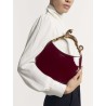 Sac Hobo vernis bordeaux - Lanvin - Mademoiselle Pearl