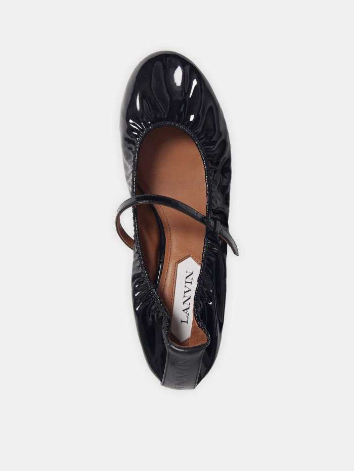 Ballerines à talon noir - Lanvin - Mademoiselle Pearl