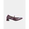 Ballerines à talon bordeaux - Lanvin - Mademoiselle Pearl