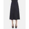 Jupe midi évasée noire - Lanvin - Mademoiselle Pearl