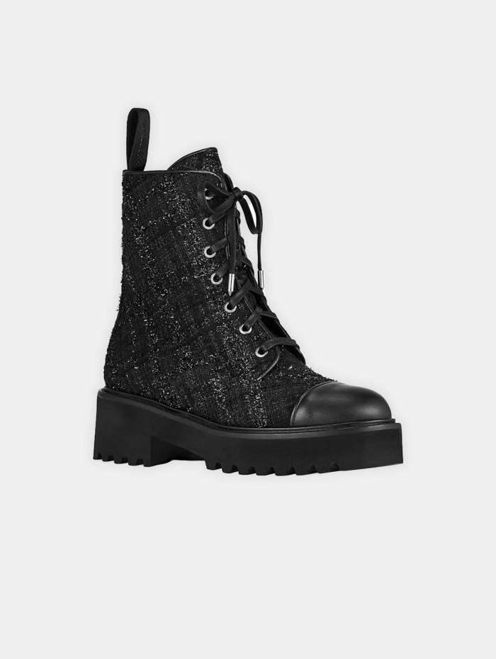 Bottines Rangers noires - Aquazzura - Mademoiselle Pearl