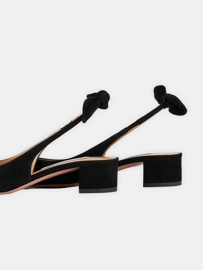 Ballerines noires - Aquazzura - Mademoiselle Pearl