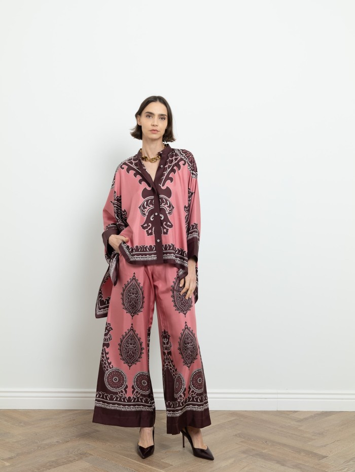 Pantalon rose à motif - La DoubleJ - Mademoiselle Pearl
