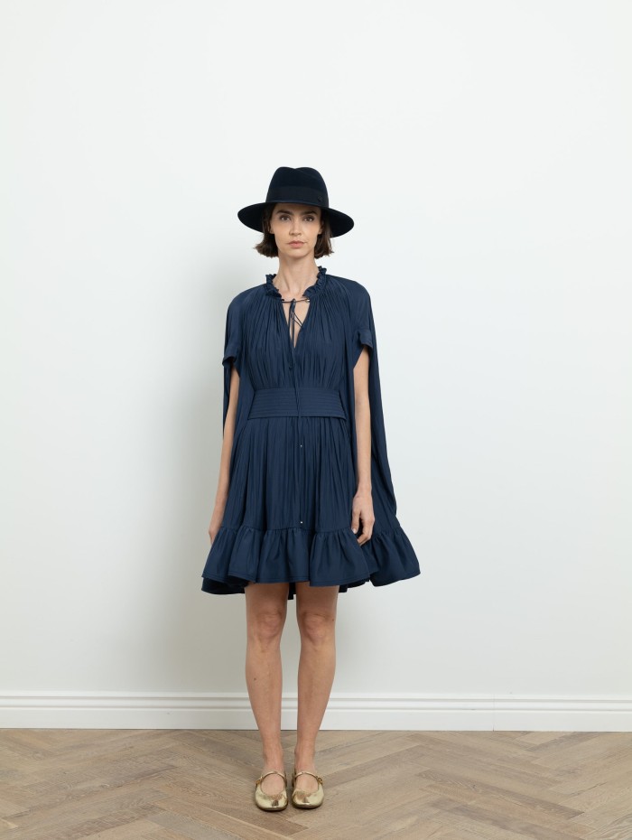 Robe plissée à volant - Lanvin - Mademoiselle Pearl